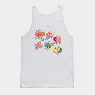 Water Color Florals Tank Top